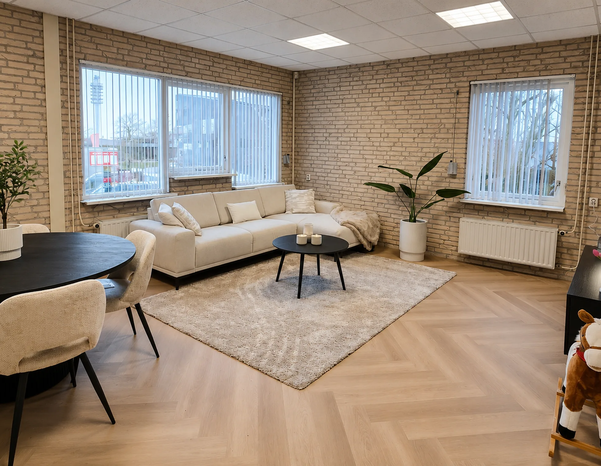De ontvangstruimte van een locatie van Vooruit met Zorg
